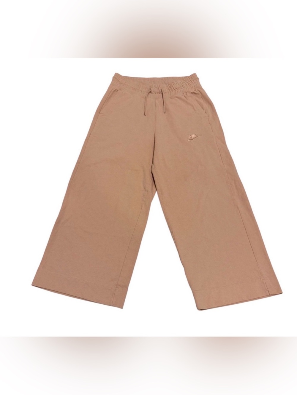 Nike Womens Wide-Leg Jogger Pants - Tan